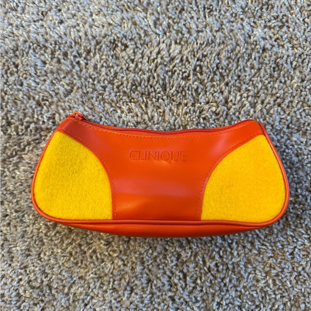 Clinique Retro PVC Felt Makeup Bag